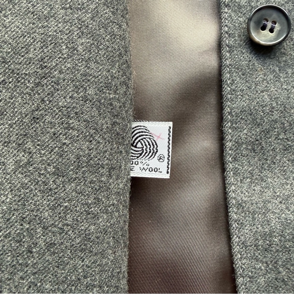 Jones New York Gray Wool Skirt Suit Set Size 8 - Picture 3 of 16